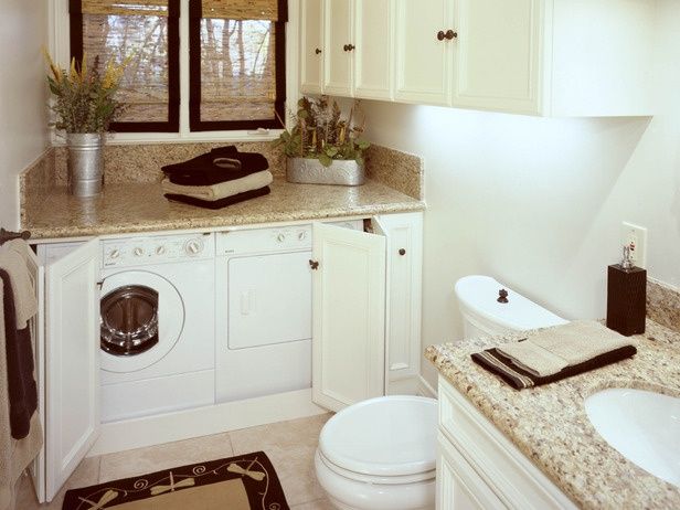 Cómo Integrar la Lavandería en un Baño Mini - Ideas Casas