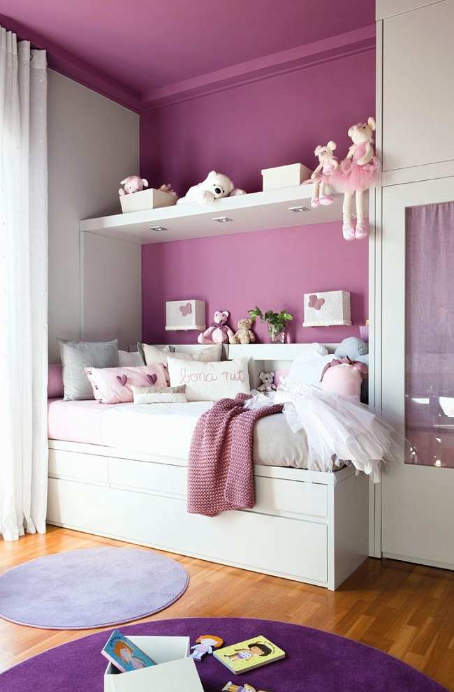 Cuartos para niña color morado – dabcre.com