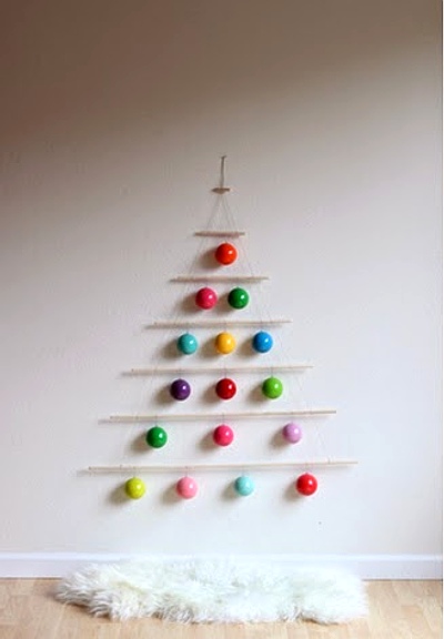 Árbol de Navidad original para espacios pequeños