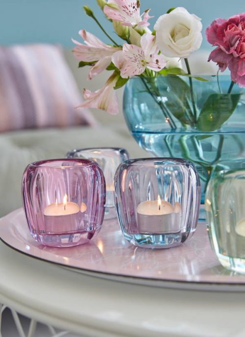 decorar con luz de velas