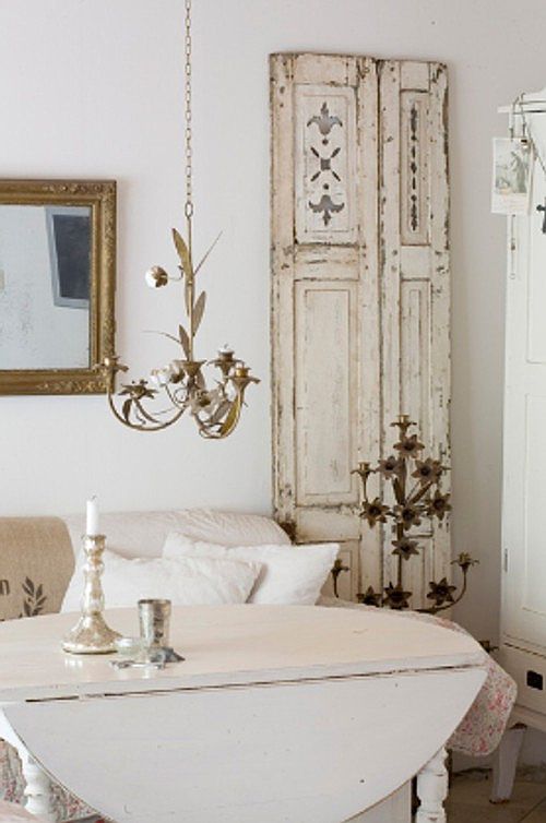 Idea para Decorar en Blanco y Vintage Interior - Ideas Casas