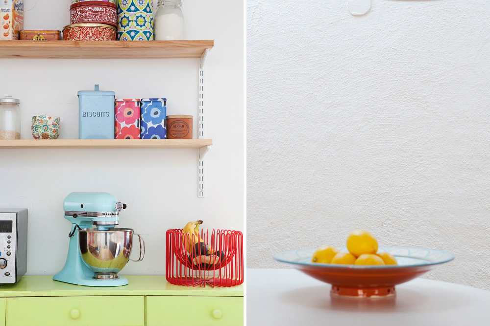 ideas para decorar la  cocina con color