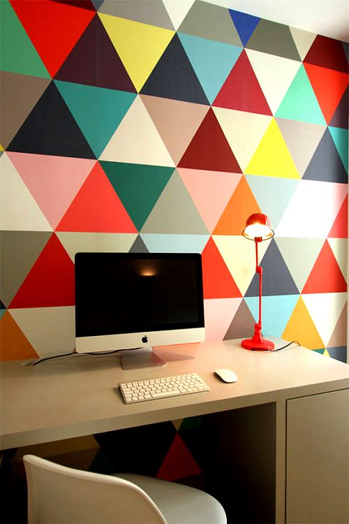 pared de diseño en el despacho
